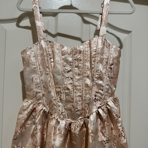 If By Sea Anthropologie Sleeveless Floral Jacquard Maxi Dress size S - Picture 7 of 10